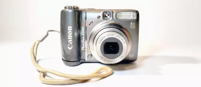 Canon PowerShot A590 IS 8.0MP Digital Camera TESTED AND WORKING