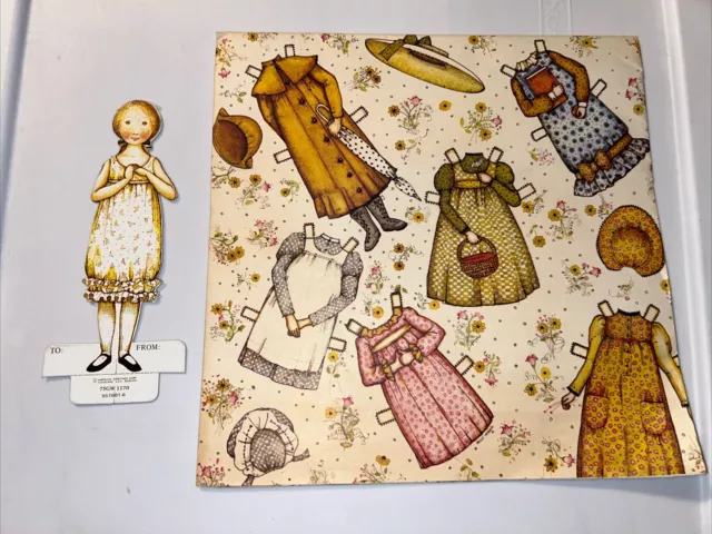 AMERICAN GREETINGS GIFT Wrap HOLLY HOBBIE Happy Vintage Paper Doll 2 Sheets 9.98 PicClick