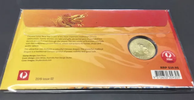 2019 Christmas Island Year of The Pig FDC/PNC "Happy Chinese New Year" 2