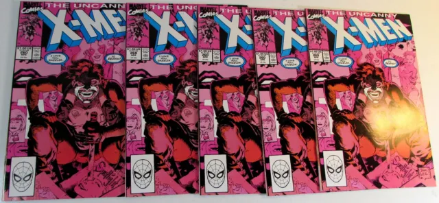 Uncanny X-Men Lot of 5 #260 x5 Marvel (1990) 1st Series Comic Books