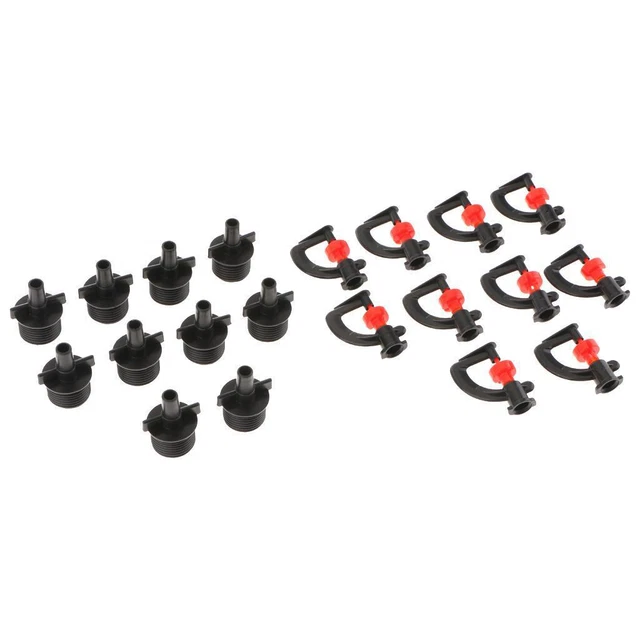 Lot De 10 Arroseurs Micro-buse Rotative Type G – Rotation 360°, Effet Brouillard – Pour Serre, Jardin, Irrigation – Pression 1.5-3.0 Kg