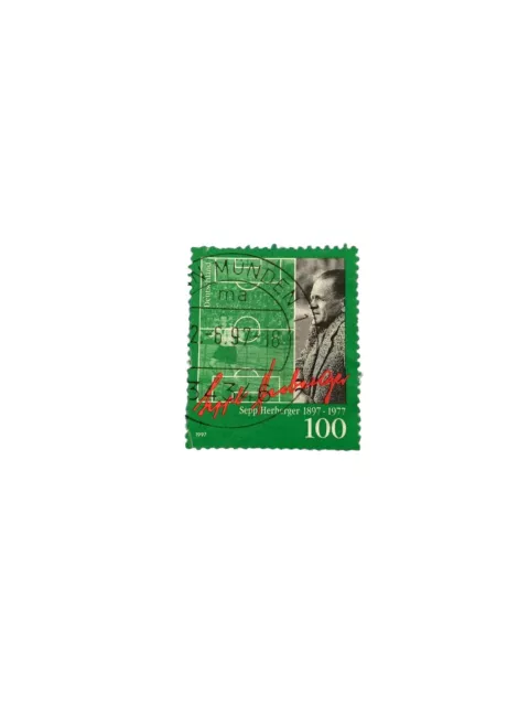 Sepp Herberger 1897-1977 Briefmarke 100 Deutschland 1997 Hann Münden 1 Stempel