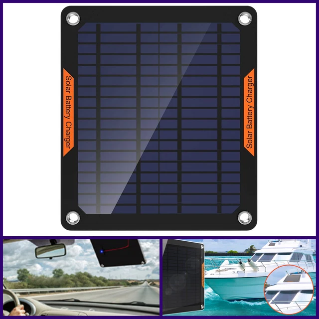 OYMSAE 5W 12V Solar Car Battery Charger Portable Waterproof Solar Power Battery
