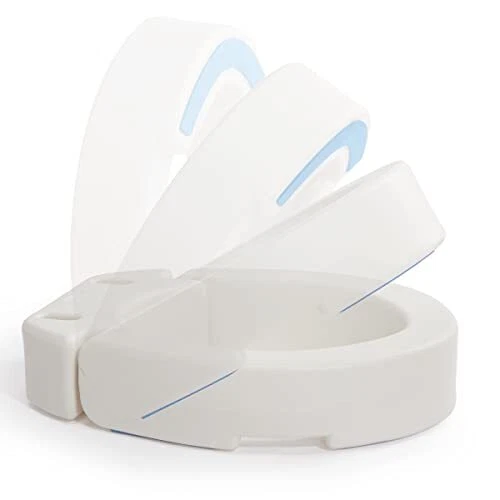 Elevador de asiento de inodoro con bisagras - asiento de inodoro elevado para inodoro estándar, elevado
