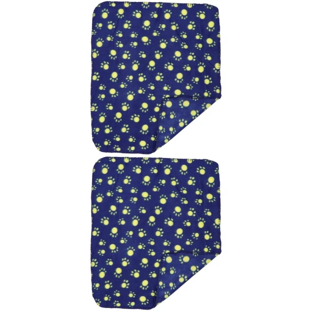 2 mantas para mascotas para gato perro pata animal mantas de lana de doble cara
