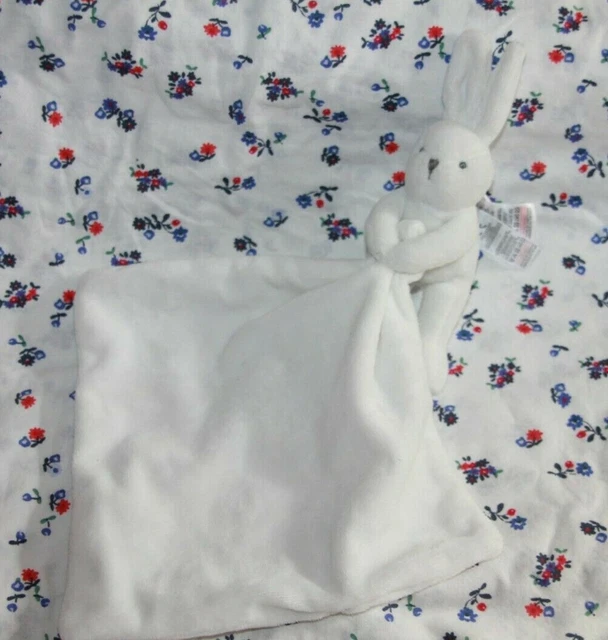 Doudou Jacadi Lapin Mouchoir Blanc Neuf