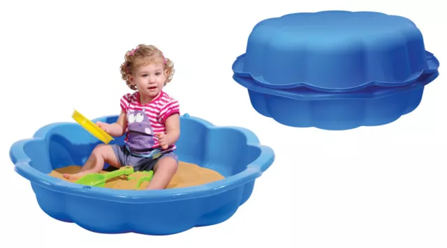 piscinetta giardino bambini sabbiera bambini combinabile con coperchio 75 litri 2