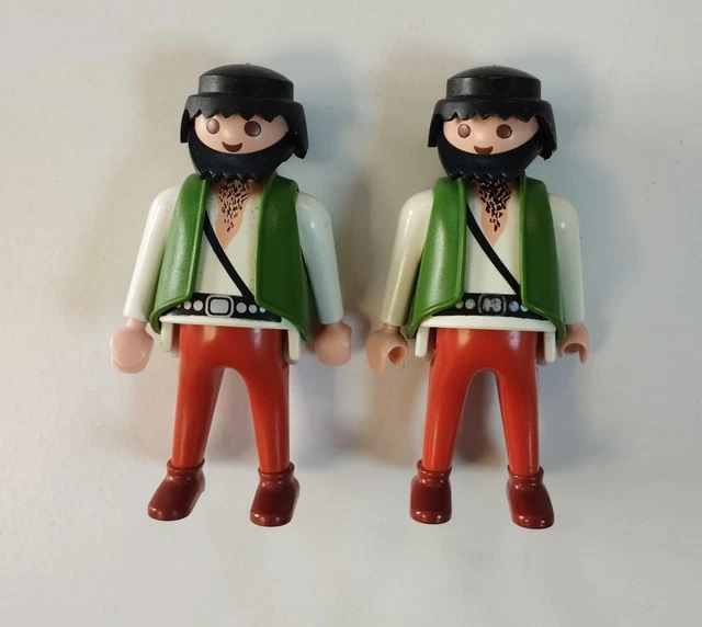 PLAYMOBIL CHERCHEUR D'OR Fermier Cowboy Mineur Mine West Western Noir