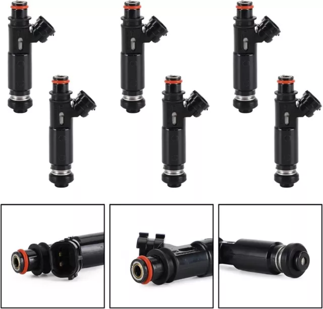 6PCS NEW FUEL INJECTORS For MITSUBISHI PAJERO NP 6G75 3.8 V6 2003-06 INJECTOR