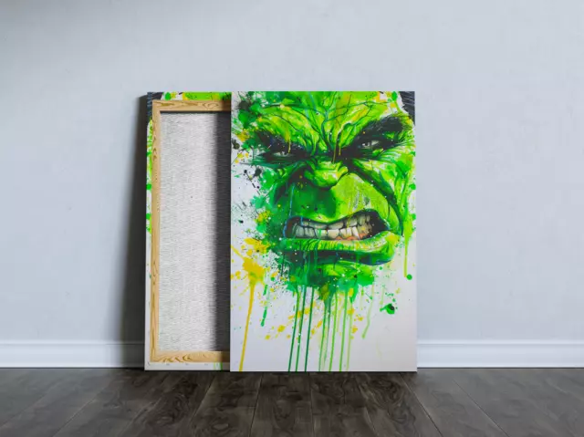 The Incredible Hulk Poster or Canvas Print Framed Pinewood Frame Superhero