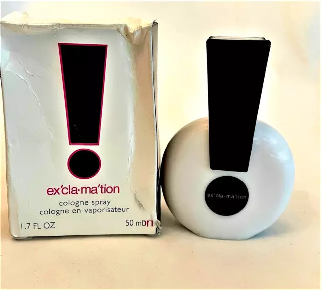 Exclamation Women's Cologne Spray by Coty Size 1.7 fl oz/50ml Damaged Box
