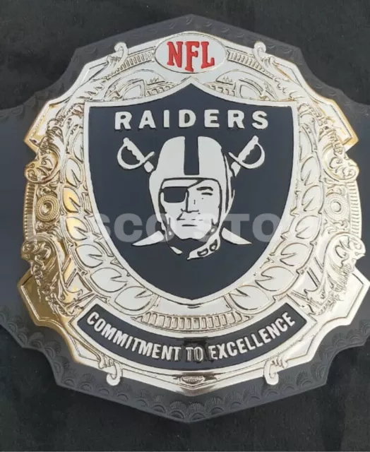 New Lasco's NFL Oakland Raiders Championship Title belt Adult size belt