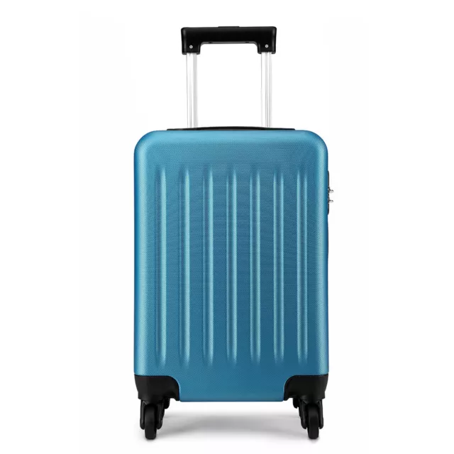 Small ABS 4 Wheels Carry On Hard Shell Suitcase Cabin Hand Luggage Travel Case