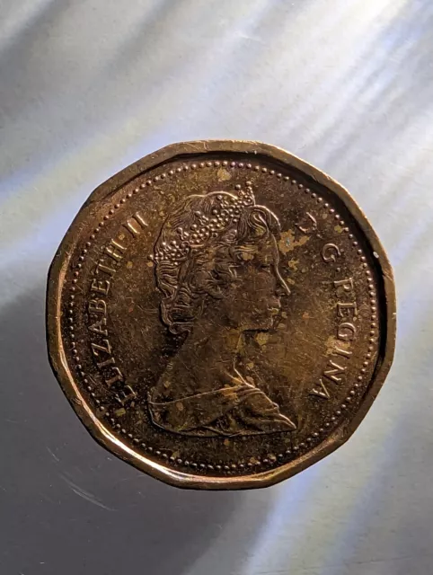 1986 Canadian 1-Cent 12-Sided Penny Coin 2