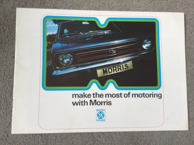 Morris Mini 850, 1000, 1275 GT , Marina 1.3 ,1.8, 2200 Saloon brochure 1974 BI37