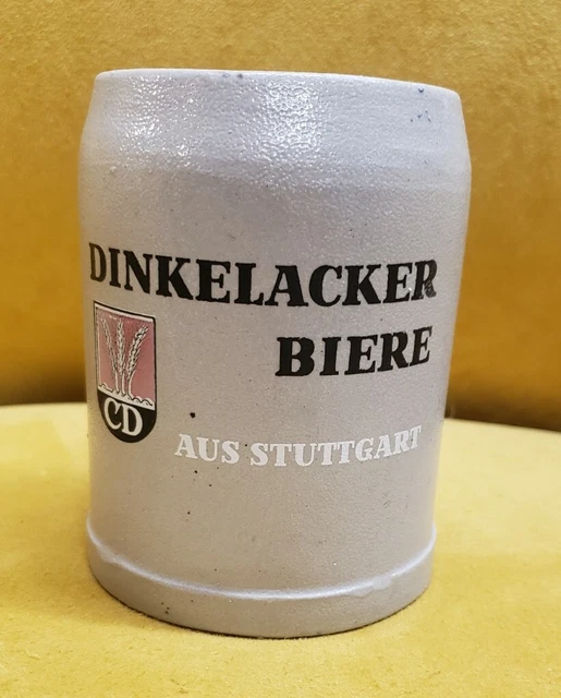 DINKELACKER BIERE CD AUS Westen Germay Stein Stoneware 0.5L
