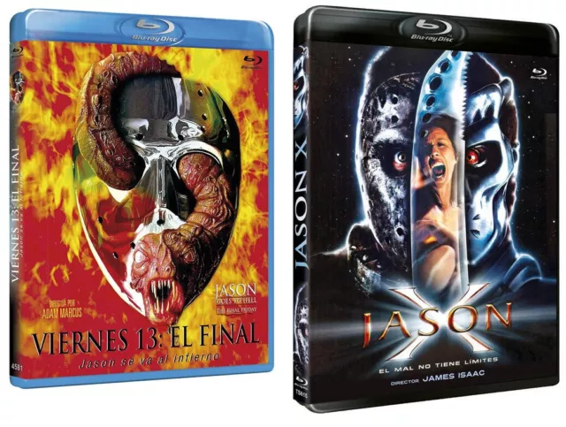 JASON X 10 & JASON GOES TO HELL - THE FINAL FRIDAY (The 13th) NEW RB 2x Blu-ray