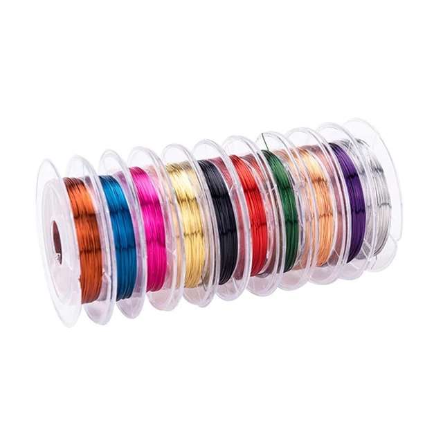 10 Rolls Basteldraht Armbänder Perlen Elastische Linie Zubehör Schmuck