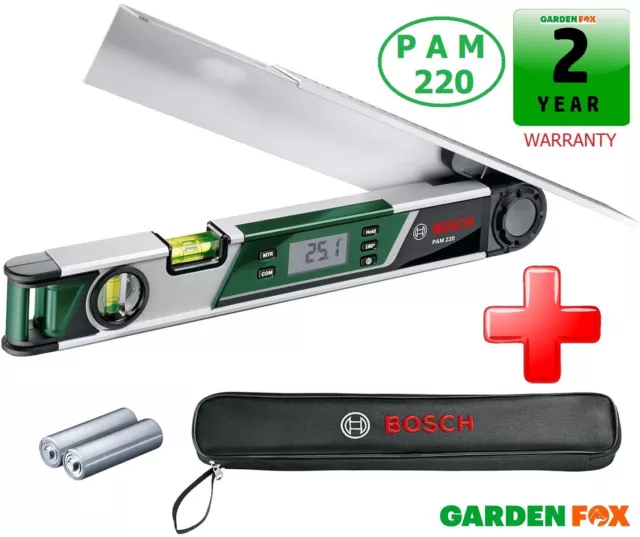 Genuine BOSCH PAM 220 Digital Angle Measurer 0603676000 3165140772600 ZTD