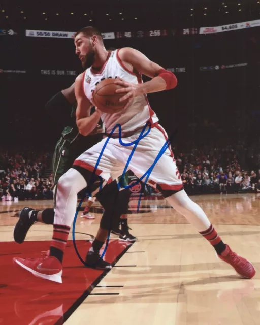 Jonas Valanciunas Signed 8x10 Photo Toronto Raptors Autographed COA