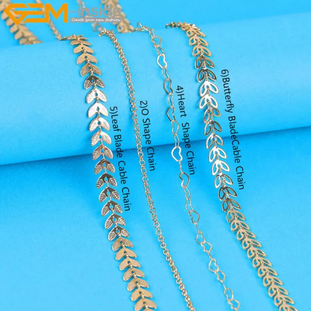 14k Gold Filled Cable Link Chains For Necklace Jewelry Making Finding 3 1/4 Feet 3