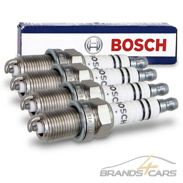 4x BOSCH ZÜNDKERZE ZÜNDKERZEN FÜR VW GOLF 5 1K 1.4 1.6 2.0 FSI GOLF 6 5K 1.6