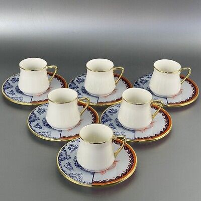 Turkish Porcelain Coffee Cups 12 Pcs Ceramic espresso cups set Macchiato Cup
