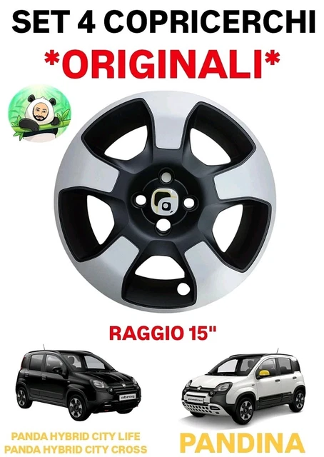 4 Copricerchi Per Fiat Panda 12- - Coppe Ruota 14 Pollici, Tipo B, Produzione Italiana - Foto 5