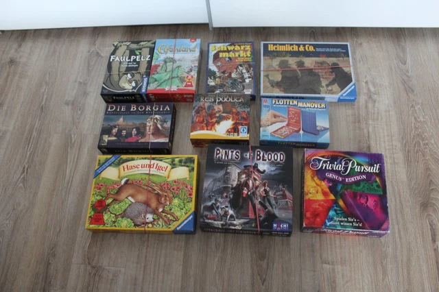 Spielesammlung Konvolut Paket für die ganze Familie Elfenland, Hase und Igel usw