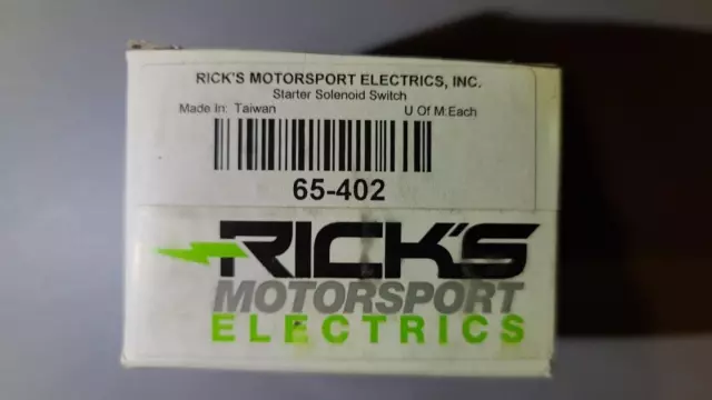 Rick's Motorsport Electrics 65-402 Starter Solenoid Switch New