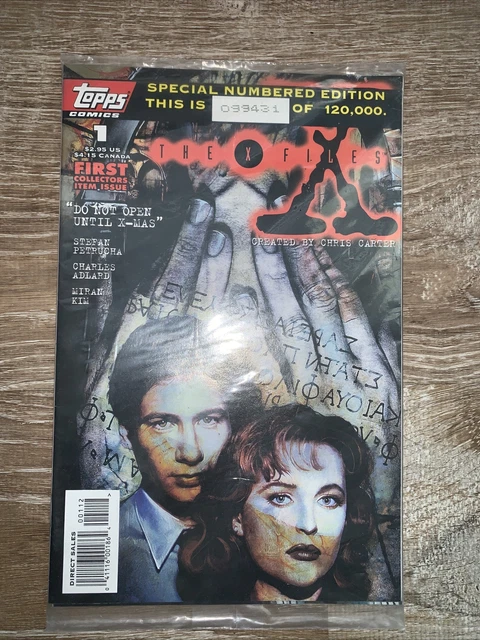 Topps Comics X-Files #1 #2 #3 Special Numbered Edition - Sealed