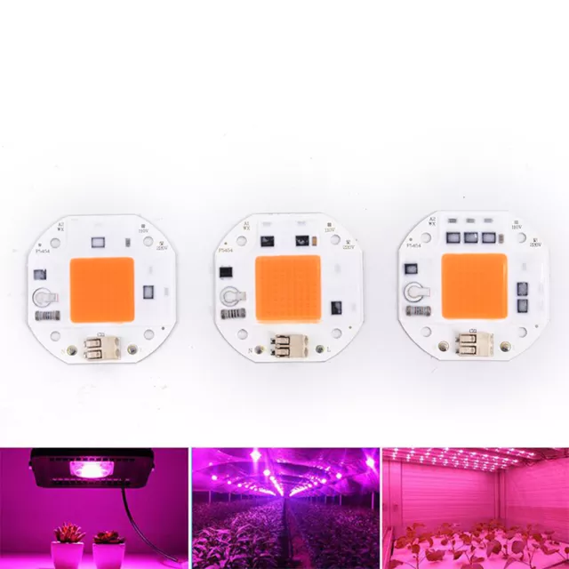 220V Full Spectrum LED COB Chip Grow Light Plant Growing Lamp 50W 70W 100H-il