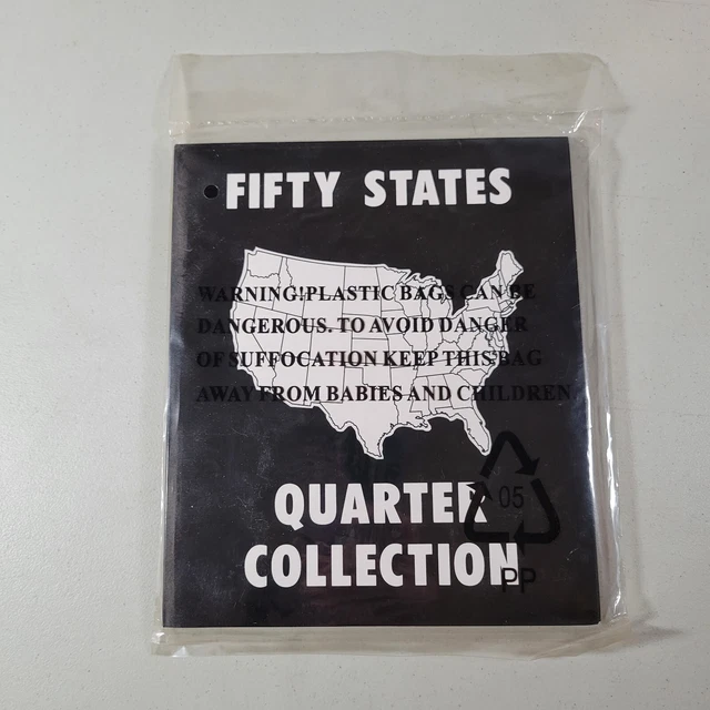 Commemorative State Quarters Black White Album 50 States Coin Holder Fox Valley