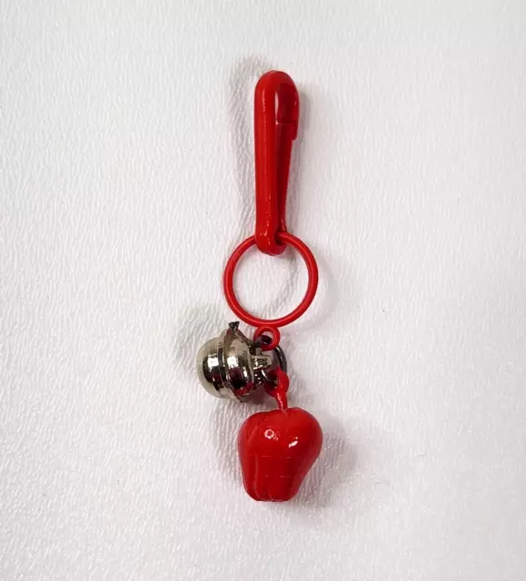 Vintage 1980s Plastic Bell Charm Bell Pepper For 80s Necklace