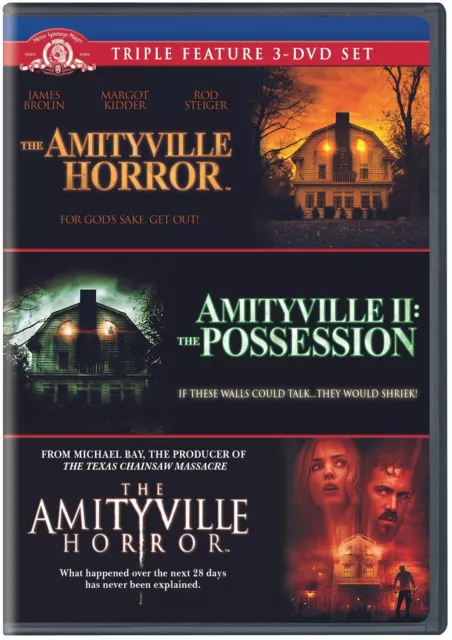 Amityville Horror 1-3 Triple Feat DVD  NEW