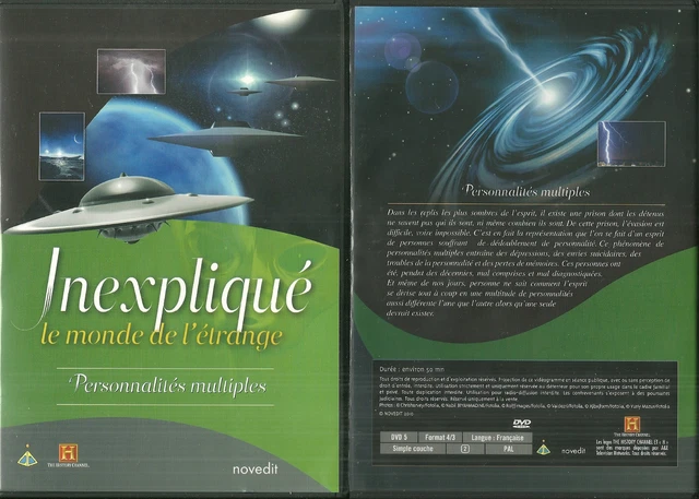 Dvd - Inexplique : Le Monde De L' Etrange Personnalites Multiples Doc Comme Neuf