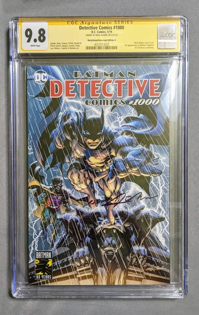 DETECTIVE COMICS #1000 CGC 9.8 SS Signed Neal Adams - Store Variant A