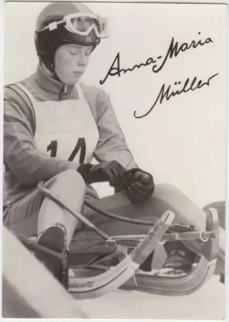 Anna-Maria Müller Rodeln DDR Olympia Goldmedaille 1972 Sapporo