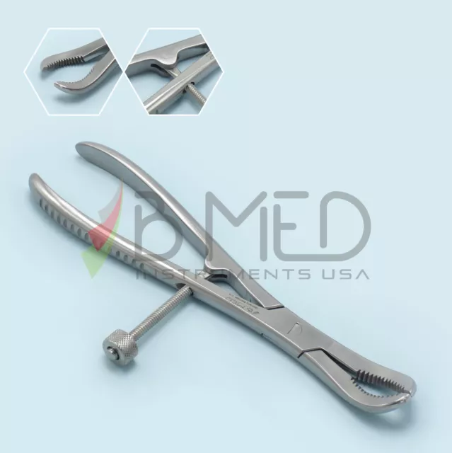 OR Grade Bone Repositioning Forceps 8" Orthopedic Bone Reduction Holding