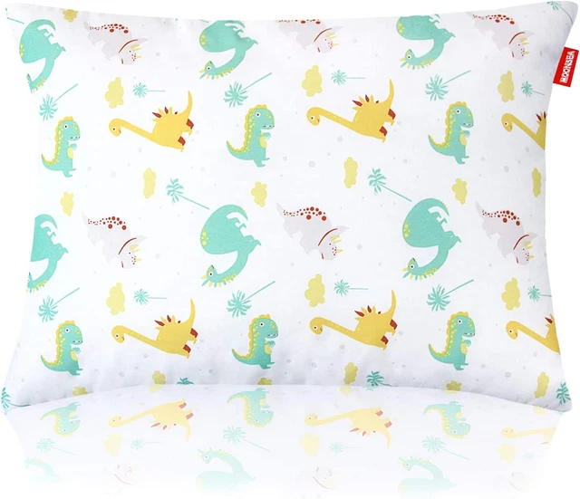 Print Toddler Pillows for Sleeping, Dinosaur Pillow for Kids, Washable Ultra Sof