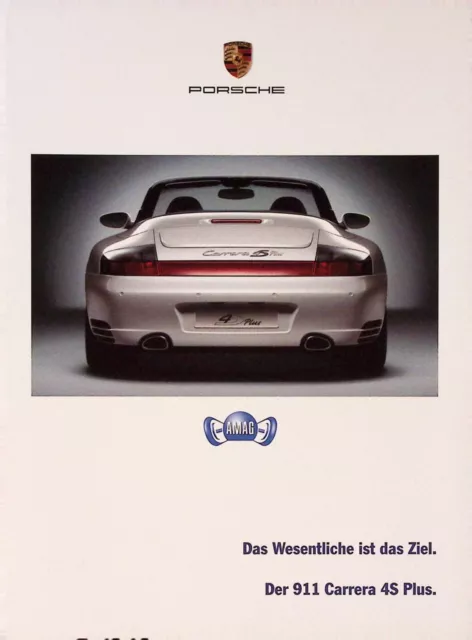 EA2007 Brochure Porsche 911 996 Carrera 4S Plus Coupé Cabrio German Deutsch (CH)