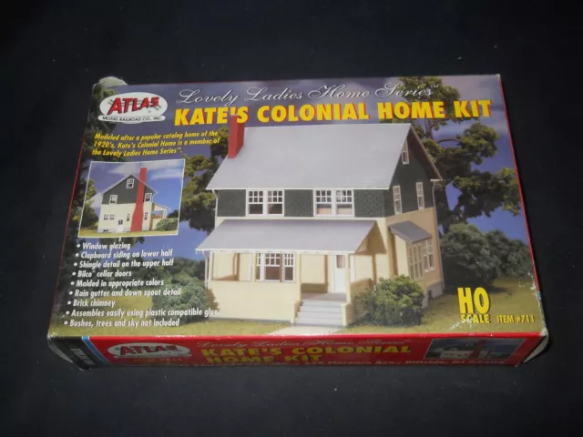 HO Scale Atlas Lovely Ladies Home Series Kit #711 Kate's Colonial Home