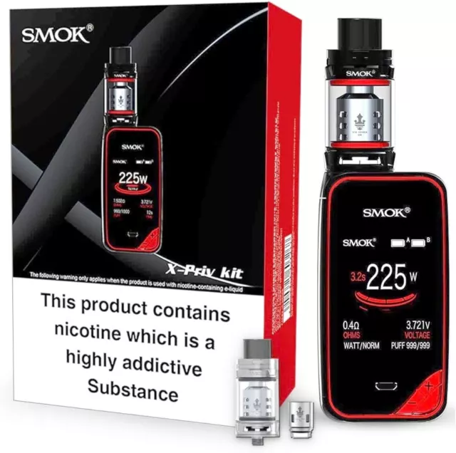 SMOK X-PRIV 225W | TFV12 PRINCE Tank 2ml TC Top Vape Mod Starter Kit E Cigarette