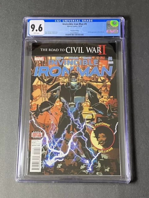 Invincible Iron Man #9 CGC 9.6 Key 1st Full App Riri Williams 2016