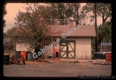 D&RGW oil storage house 8-4-71 Alamosa Richard B Jackson 35mm Slide Al Chione