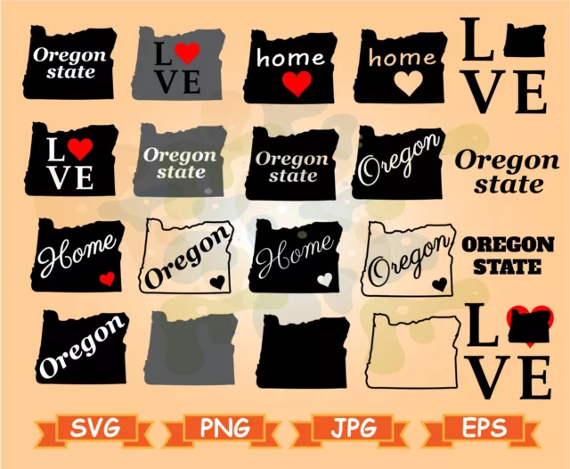 Oregon state svg Oregon svg Oregon silhouette svg Oregon vector Oregon svg file