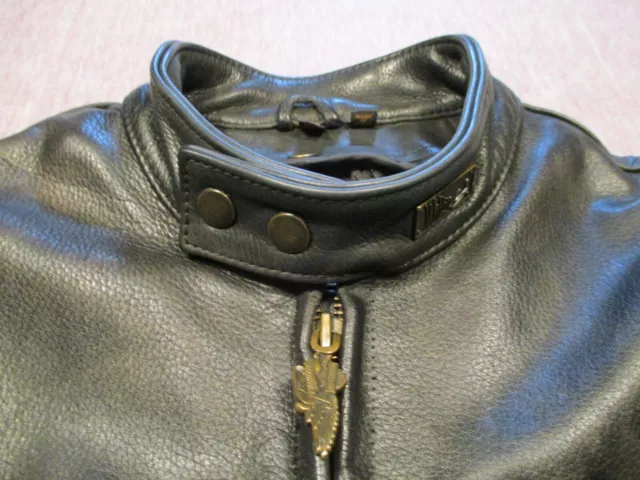 Harley Davidson Ladies Willie G Black Leather Jacket Size XL 3