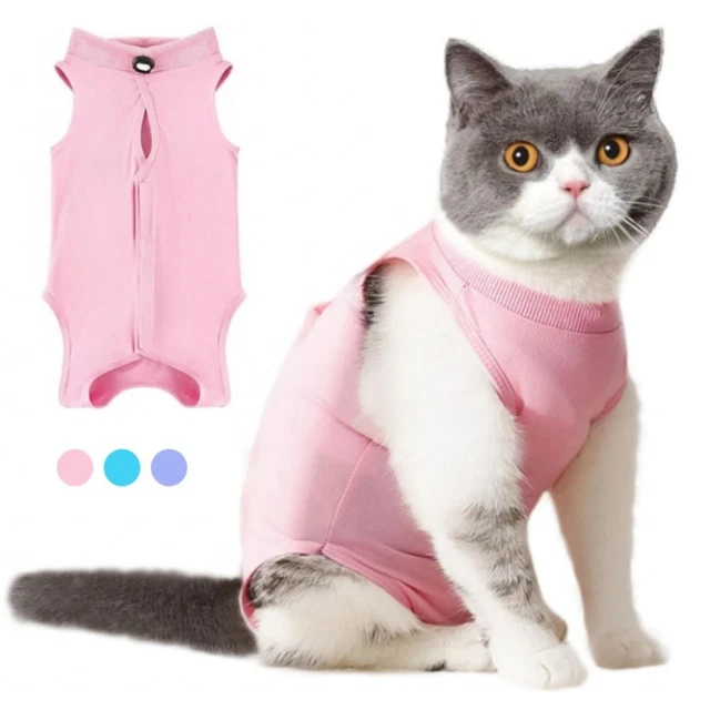 ANTILICKING KITTEN RECOVERY Clothes Cat Sterilization Suit For Pet 15