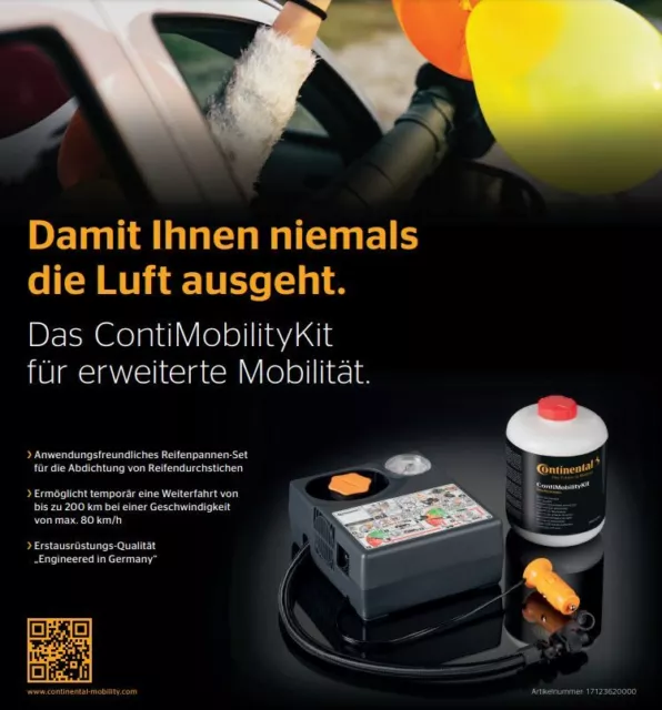 Original Conti MobilityKit Reifendichtmittel + Kompressor Pannenset Rep.Satz