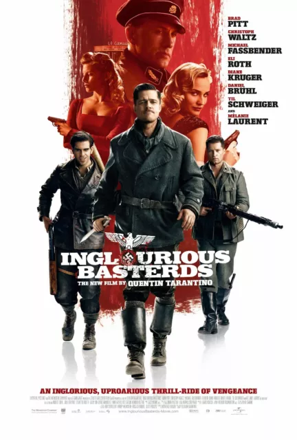 Inglourious Basterds Poster A4 A3 A2 A1 Cinema Movie Large Format Art Design